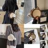 Стильная Модная Женская Круглая Сумка Кроссбоди с Застежкой-Молнией в Шикарном Черном Цвете