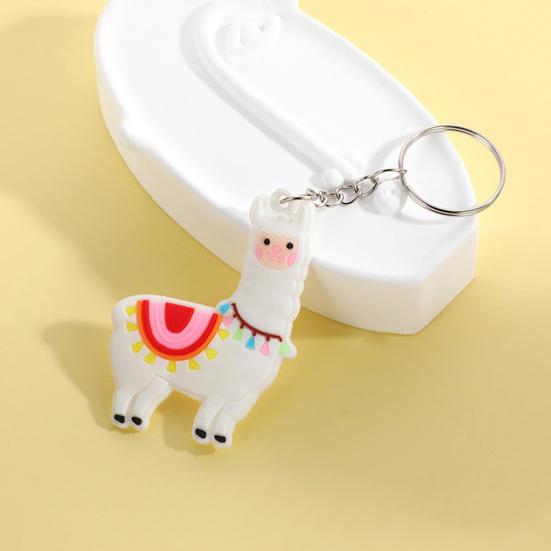 4/8 шт. Брелоки в форме альпаки, мультяшные брелоки-ламы, наполнители для подарочных пакетов на вечеринку, подарки на день рождения и Рождество, аксессуары для сумок и кошельков.