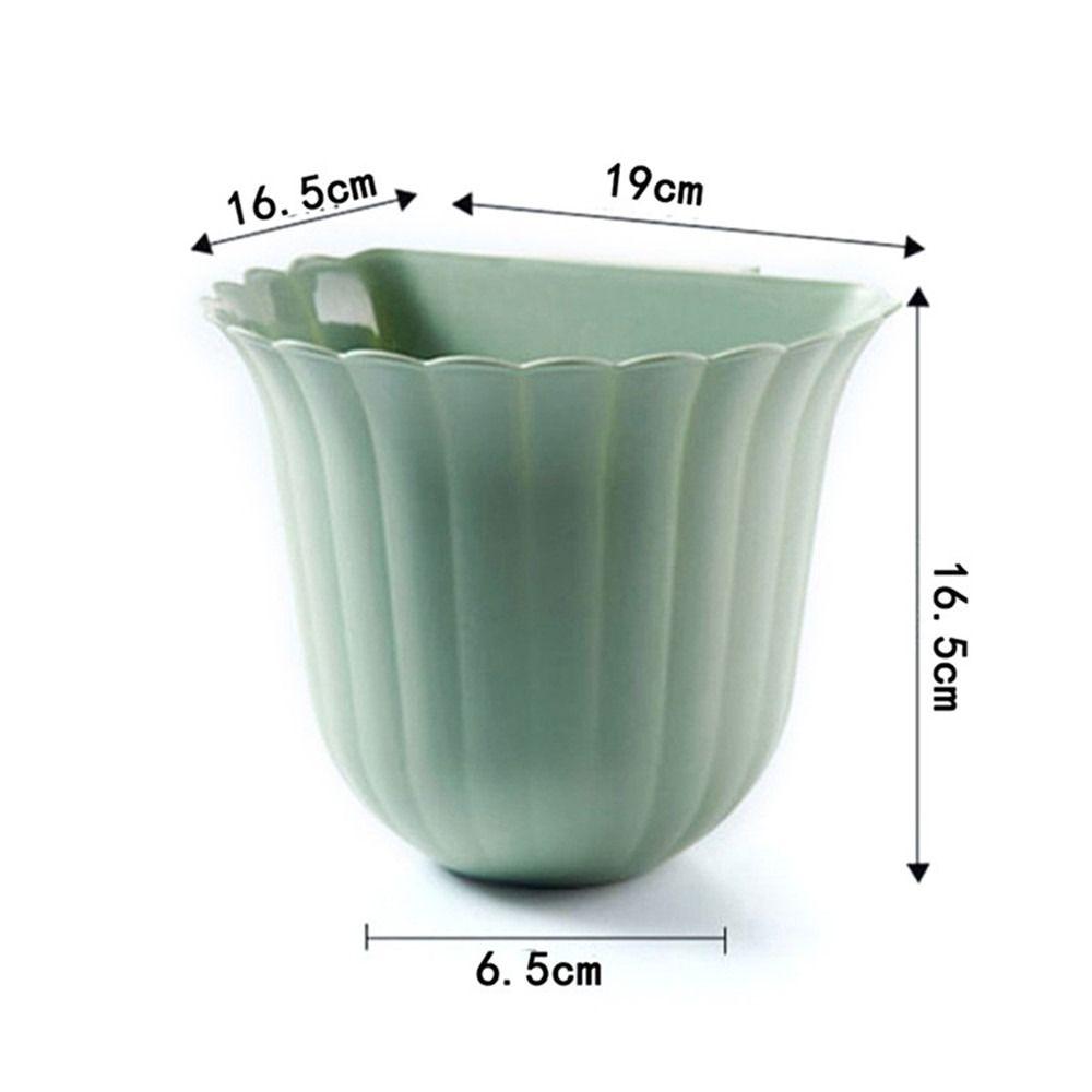 Multifunction Cleaning Tools Wall Mounted Hanging Trash Can Waste Bin Flower Shape Storage Bucket