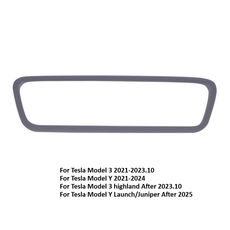Silicone Rearview Mirror Protective Trim Cover Accessories Screen Frame Protector for Tesla Model Y Juniper/Model 3 Highland