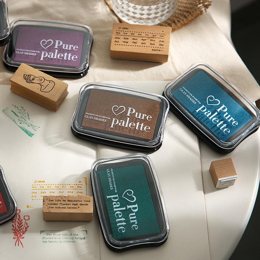 Винтажные подушечки для чернил большого размера для штампов, поделки своими руками, подушечки для штампов для скрапбукинга, резиновые деревянные штампы, бумажные подушечки для чернил