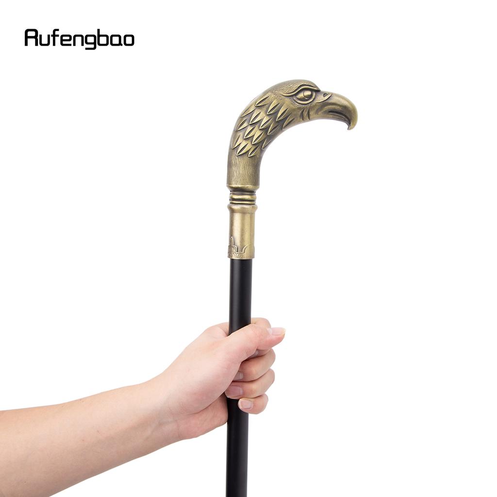 Coppery Long Head Eagle Luxury Walking Stick Party Fashion Elegant Walking Stick Decorative Cospaly Cane Knob Crosier 90cm