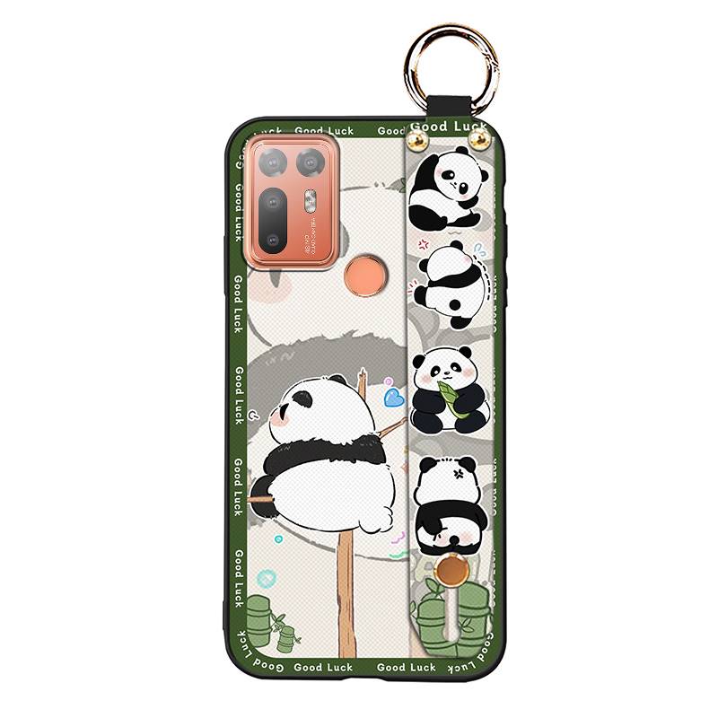 Wrist Strap Shockproof Phone Case For HTC Desire 20 Plus/D20+ Anti-dust Wristband Durable Soft Case Anti-knock Kickstand