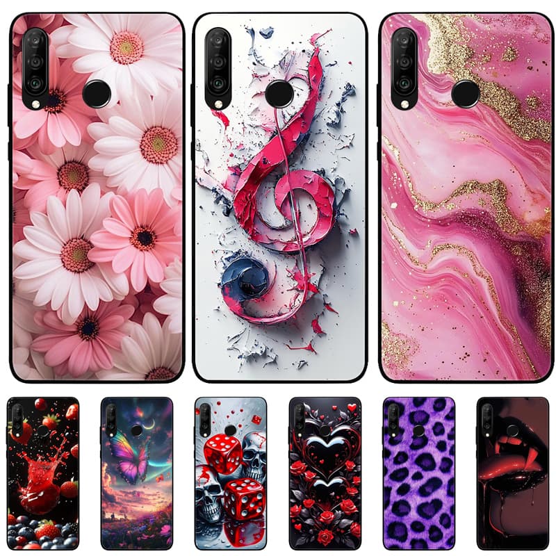 For Huawei P30 Lite Case Cover 6.15 inch Soft TPU Phone Case For Huawei P 30 lite Bumper Cover For Huawei P30 lite Coques Fundas