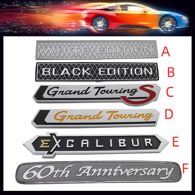 60th Anniversary Grand Touring Gts S Black White Edition Excalibur Fender Багажник Задняя наклейка Эмблема Значок Наклейка для Land Cruiser - Эмблемы -