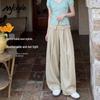 MJ STYLE Женские летние широкие брюки корейского стиля, свободного кроя