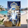 Jude Bellingham Personalized Printed Beach Towel Soccer Logo Support Custom Name Text Absorbent Towel For Sport Travel Special Gift