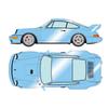 VISION Масштаб Porsche 911 Carrera RSR 1993 Horizon Blue Metallic Готовая модель VM162G Make-Up 1/43 (964) 3,8