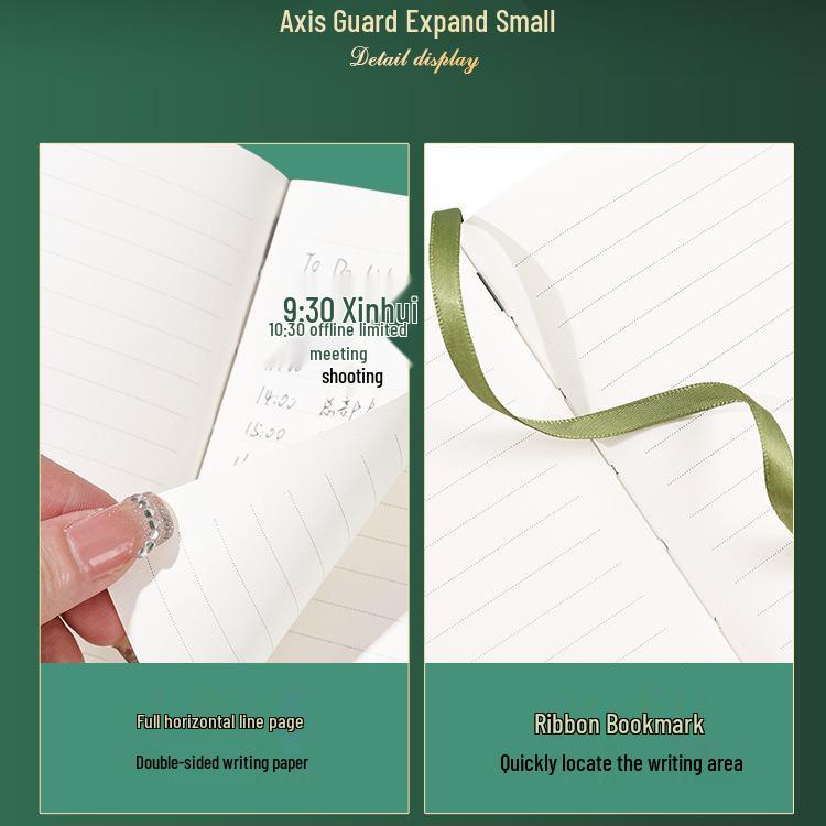 Портативный мини-блокнот формата А7 — утолщенный, изысканный, минималистичный, удобный блокнот карманного размера для студентов колледжа.