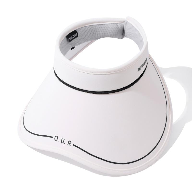 Empty Top Hat Children Sunshade Sunscreen Big Eaves Hat Big Head Circumference Niche Personality Cover Full Face Summer Uv Sun Hat Tide