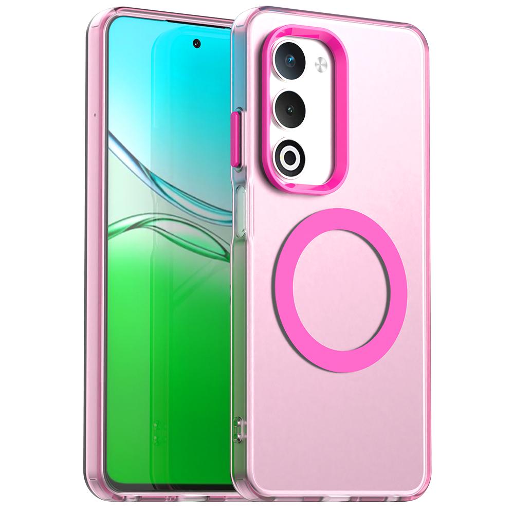 Магнитный беспроводной чехол для зарядки для OPPO A5 5G 4G Обложка Конфетные цвета Прозрачная задняя крышка Fundas Coque