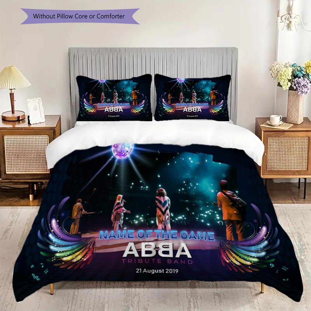 Abbas Iconic Legacy Bedding (1 * duvet cover + 2 * pillowcase, without core) 2D Flat Duvet cover and pillowcase Soft and comfortable Bedding set