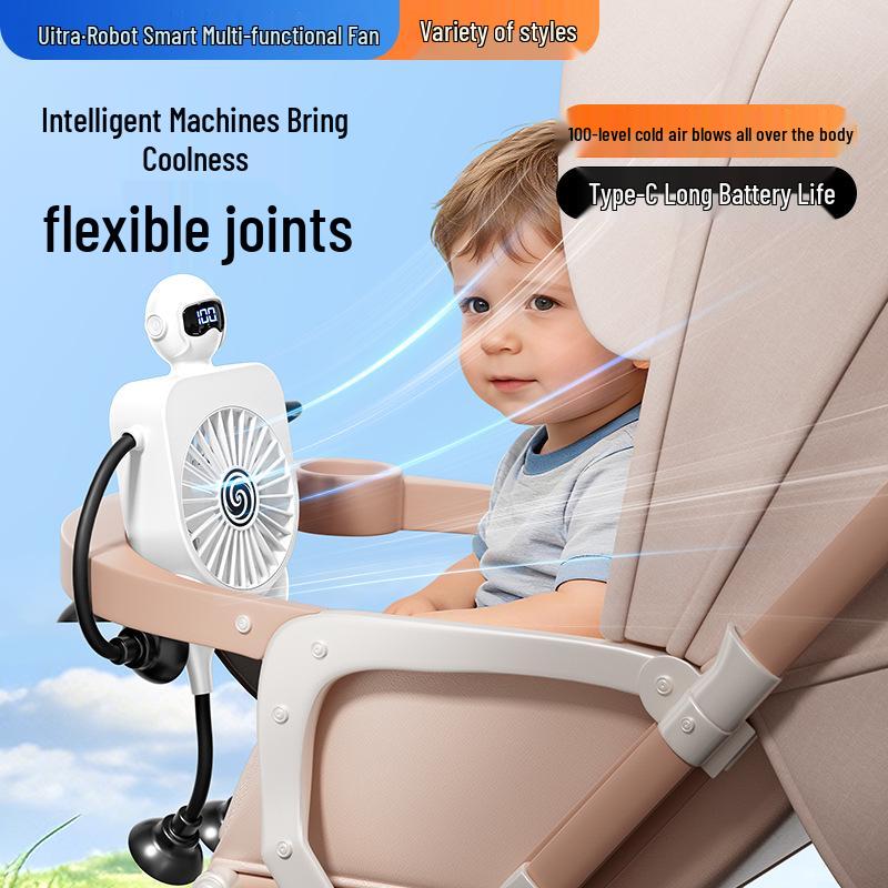 Portable Multi-Functional USB Mini Fan with Suction Cup for Desk, Dorm, or Kitchen