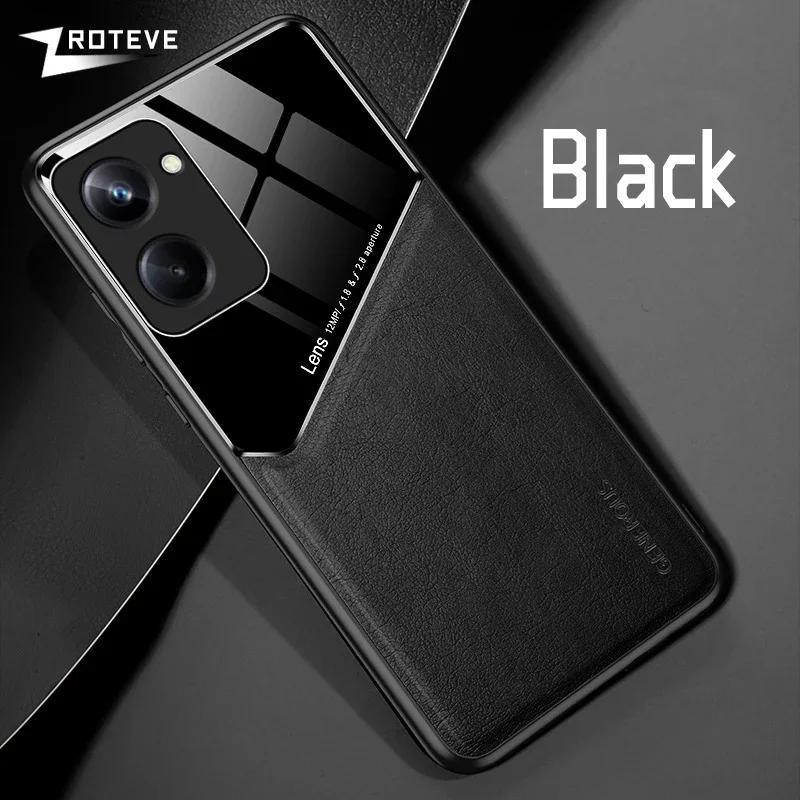 Чехол Realme10 Pro Zroteve из искусственной кожи, автомобильный магнитный жесткий чехол для ПК для OPPO Realme 10 11 Pro Plus + Realme11 Pro+ 5G, чехлы для телефонов