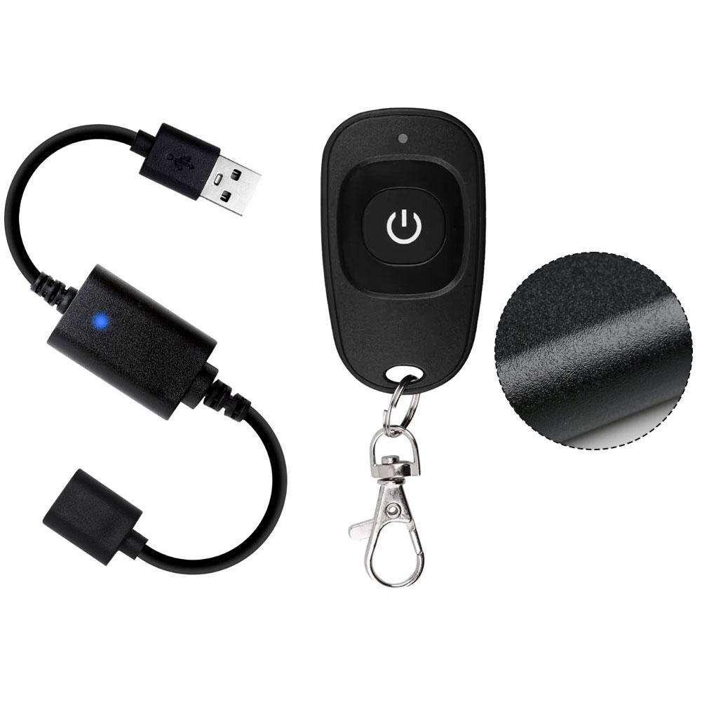 Домашнее освещение USB RF-переключатель Низкий ток 6 мА Универсальный дистанционный переключатель для устройств ЧЕРНЫЙ Частота 433,92 МГц Материал ABS