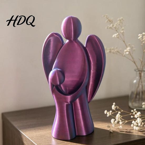 Минималистичные настольные украшения для учебы 3D-печатная фигурка ангела абстрактная с детской статуей скульптура значимые подарки на День матери Современные