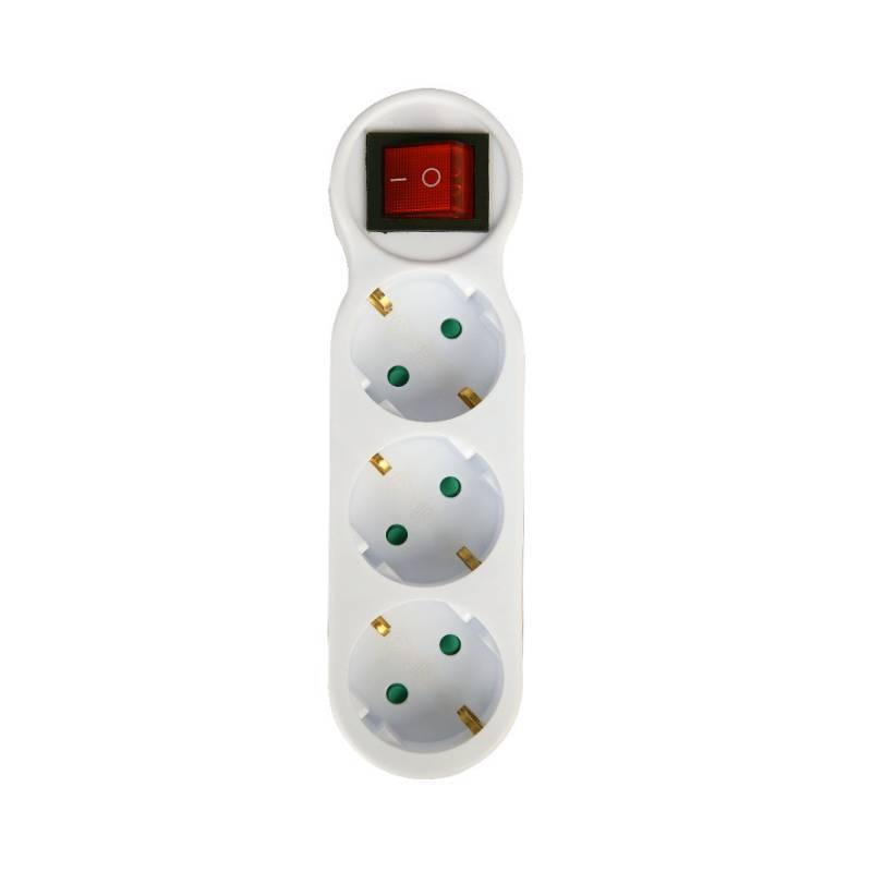 European Standard Power Strip With Multiple Outlets For Home Office And Travel Use