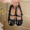 Retro French Flat-soled Small Leather Shoes Women's 2025 New Spring Matching Skirt Versatile Shallow Mouth Mary Jane Single Shoes