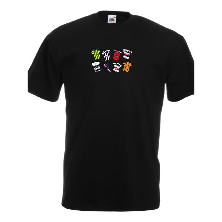 Summer Hipster Tops Men's West Brom Retro Kits Black T-Shirt Tshirt Tee Great Gift for Baggies Fans Choice Of Sizes Retro T-Shirts Tee Short Graphic