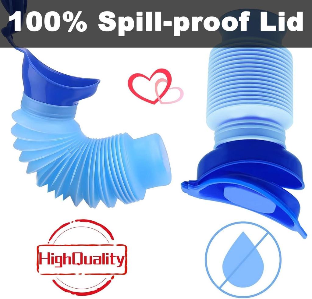 Портативный дорожный писсуар - Складной многоразовый, Идеален для кемпинга и длительных поездок