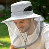UV Shield Headgear Hat with Gnat Netting with Mesh Face and Neck Cover Outdoor Hat with Netting for Summer Vacation Beach