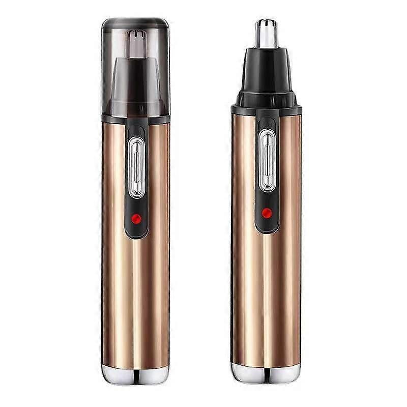 USB Rechargeable Nose and Ear Hair Trimmer (Gold)