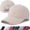 New Washed Cotton Retro Distressed Style Cap High Quality Baseball Cap Women Dopamine Cap Outdoor Hats