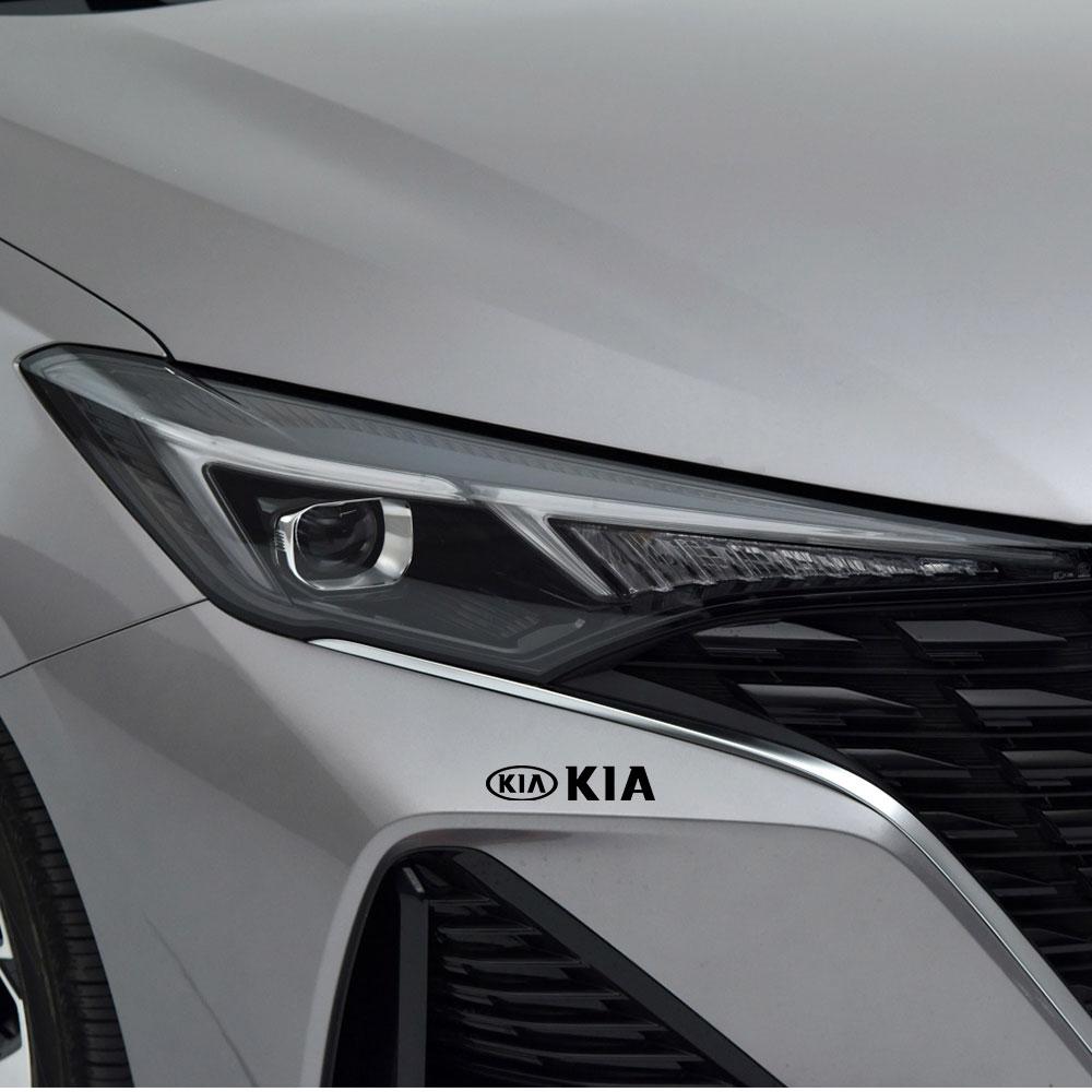 4 шт. ПВХ Наклейки с логотипом автомобиля на боковую часть кузова, крышку бензобака, багажник Аксессуары для Kia Rio Soul Seltos Forte K5 K3 Niro Sorento St xzlhg22
