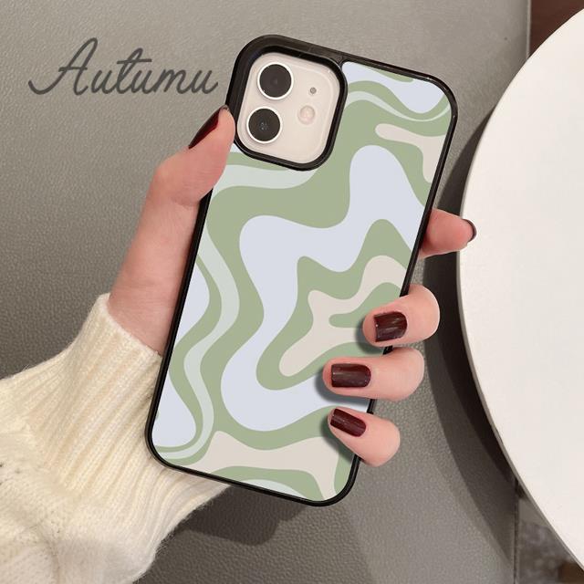 Чехол для телефона Liquid Swirl, абстрактный нейтральный сине-серый цвет для iPhone 11 12 13 14 Pro Max mini XR XS SE 2020 6S 7 8 Plus Galaxy S21 S22