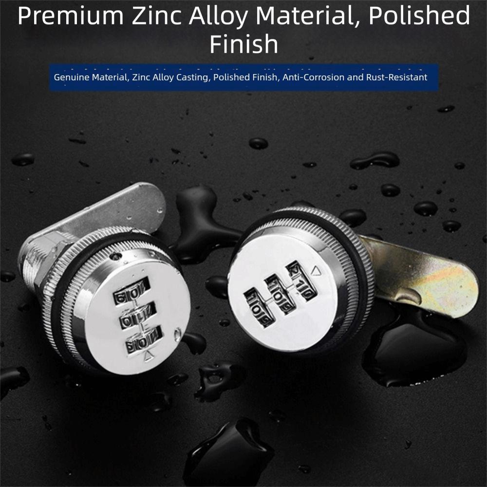 Multicolor Password Coded Lock Zinc Zinc Zinc Alloy Metal Security Locks File Drawer Locks  Cabinets