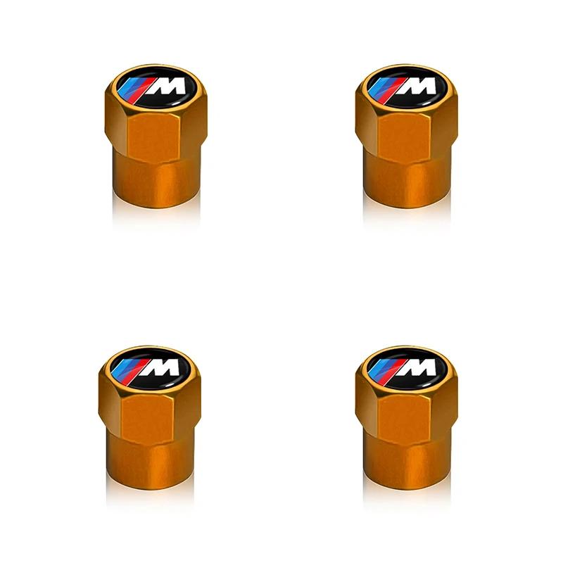 4Pcs Car Wheel Tire Valve Caps Air Stem Covers Accessories E46 E39 E70 F10 F20 F30 X5 X6 X1 M3 M5 M6 E71 F01 F02 F87 HJ5