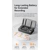 Ulanzi A100 Wireless Lavalier Microphone for Smartphones Cameras 20M Transmission for Street Interviews Vlogging Music Recording