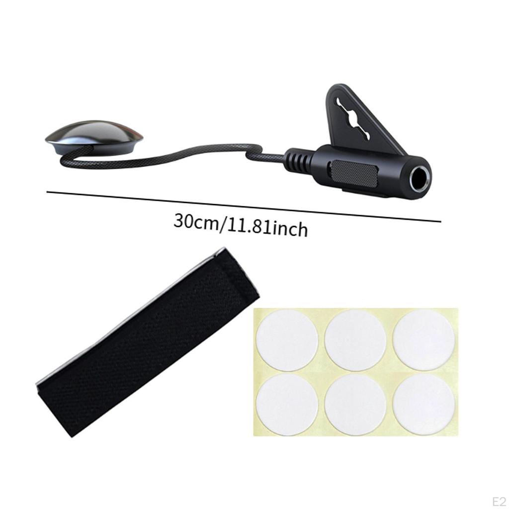 Микрофон Пьезо -звукосниматель, -преобразователь -звукосниматель с кабелем для арфы, скрипки, баса