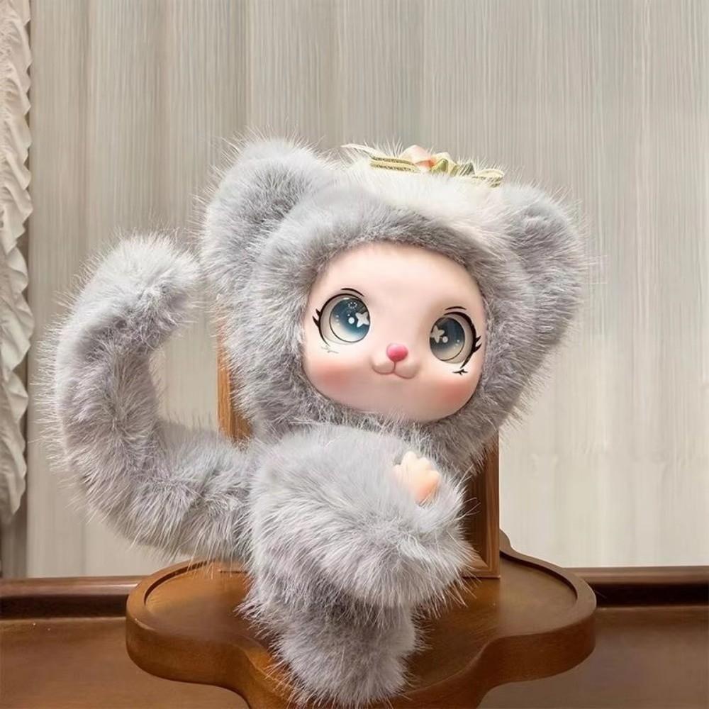 Hanging Decor Bear Plush Keychain Soft Fluffy Plush Doll Pendant Bag Charm Birthday Gift