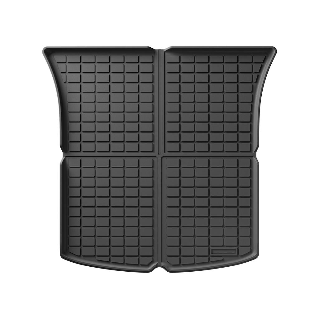LUCKEASY for Tesla Model Y 2024 Rear Trunk Mat TPE Front And Rear Trunk Mats Car Interior Accessories Protective Pad