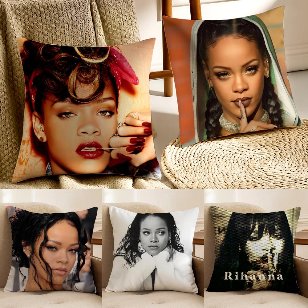 singer fashionable RRihanna Cushion Cover Pillowcase Antidustmite living Room Sofa Decor Cushion Room