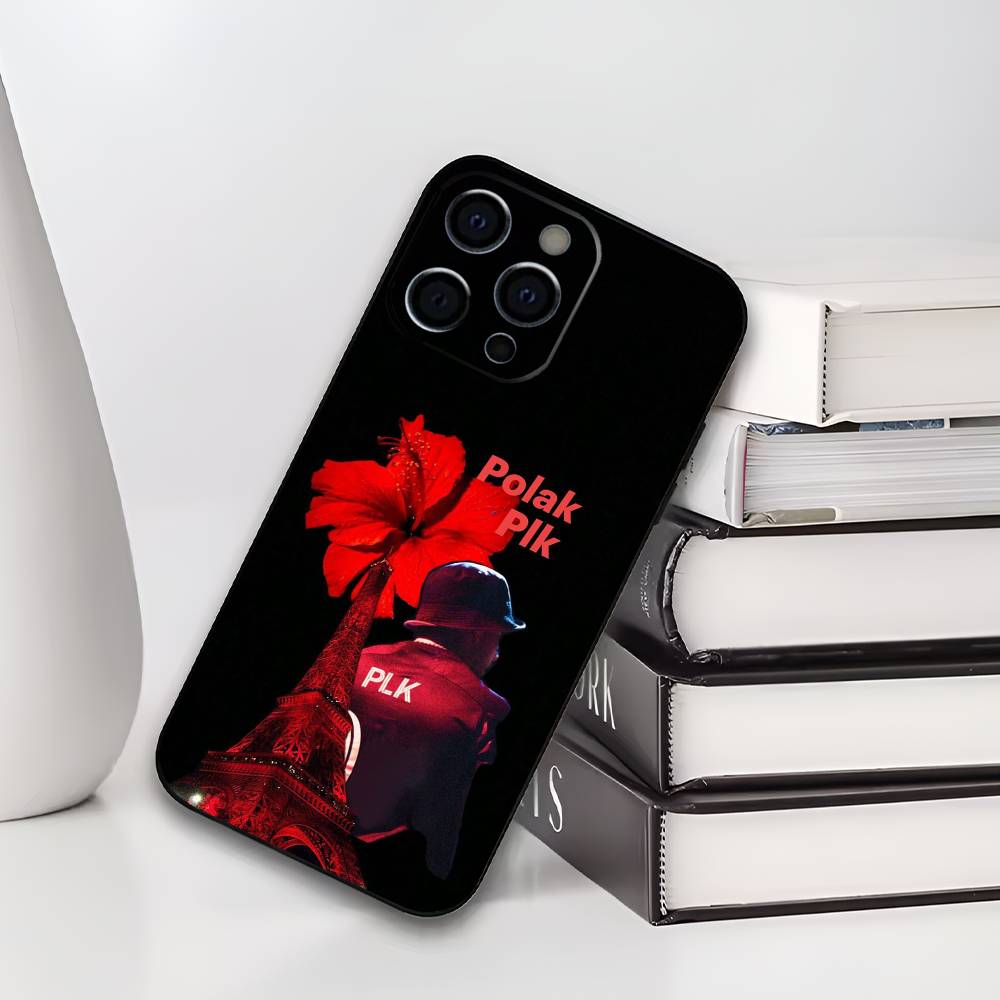 Чехол для телефона PLK French Rapper для IPhone 17,16,15,14,13,12,11,Plus,Pro,Max,Plus,XS, мягкий чехол Черный силикон