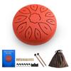 6-Inch Steel Tongue Drum 11 Notes Handpan Drum C Key with Drum Mallet Finger Picks Percussion