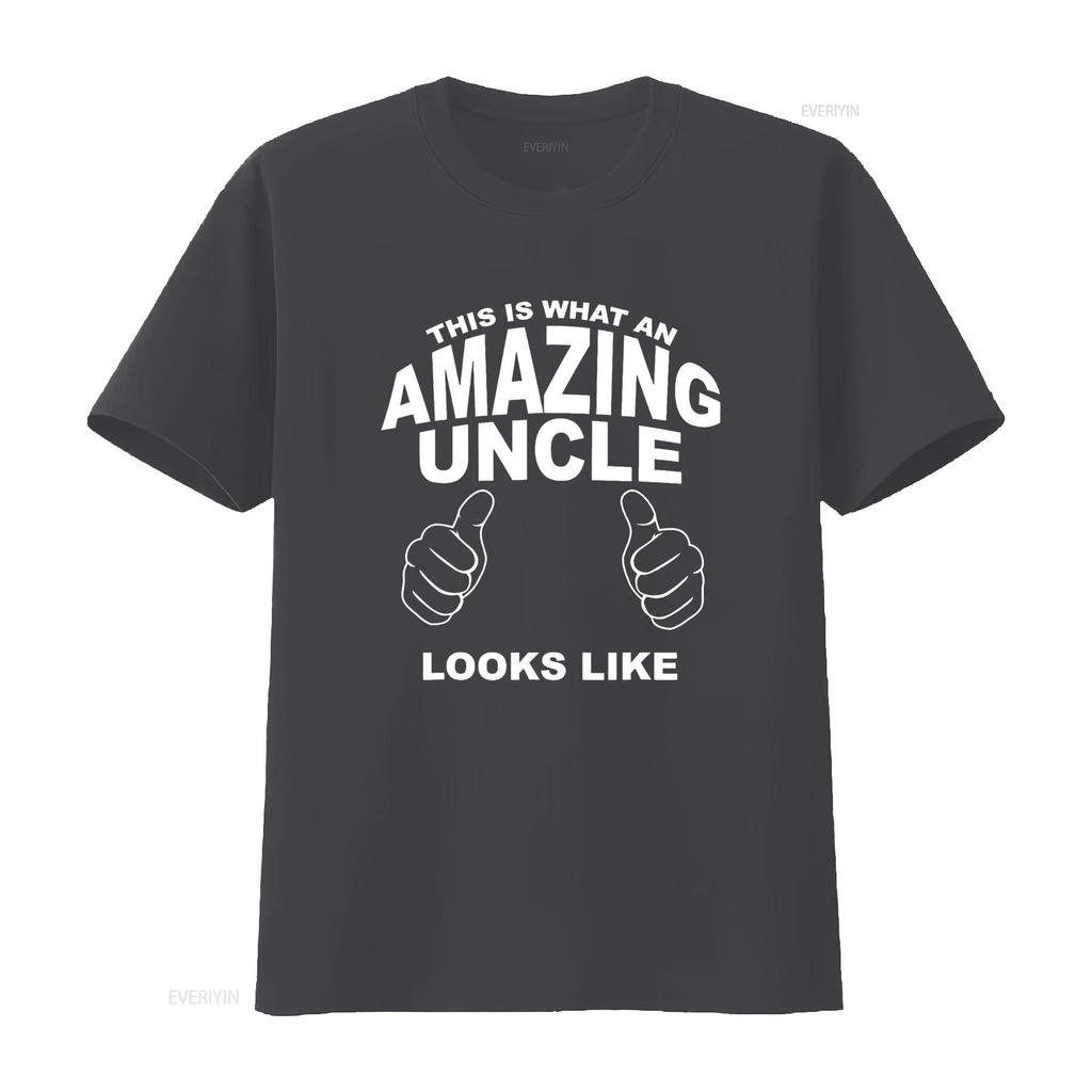 This Is What An Amazing Uncle Looks Like T Shirt vintage Washed Soft Versatile Stylish Casual Top For Everyday Wear fashion