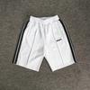 Unisex Breathable Quick-Dry Striped Shorts With Drawstring Waistband Casual Wear