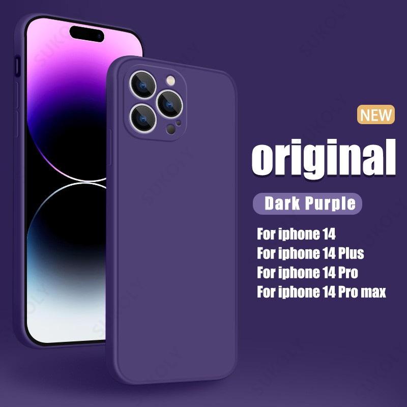 Для iPhone 16 14 15 Pro Max Чехол Роскошный Оригинальный Силиконовый Полная Защита Мягкий ТПУ Чехол Для iPhone 11 12 13 16 Pro Чехлы для Телефона