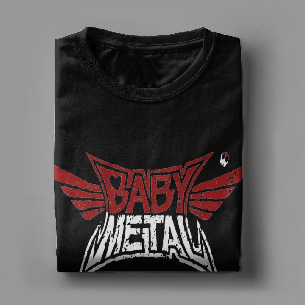 Babymetal Men's T Shirts Vintage Tee Shirt Short Sleeve Crewneck T-Shirts 100% Cotton Plus Size Clothes