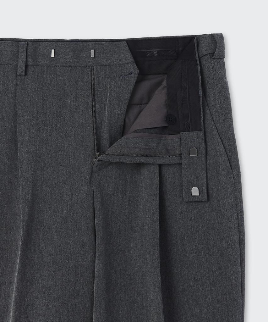 MUSINSA STANDARD Recycled One-Tuck Relaxed Tapered Hidden Banding Crop Slacks 2-Pack