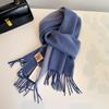 Classic 100 Frame Color Matching Wool Scarf Unisex Couple Style Autumn and Winter Warm Scarf