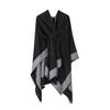 Multifunctional Warm Shawl With Simple And Fashionable Office Nap Blanket Split Cloak On Both Sides Men'S