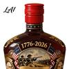 Anniversary Celebration Glass Bottle 250th Wine Commemorative Colored Decanter with Founding Fathers