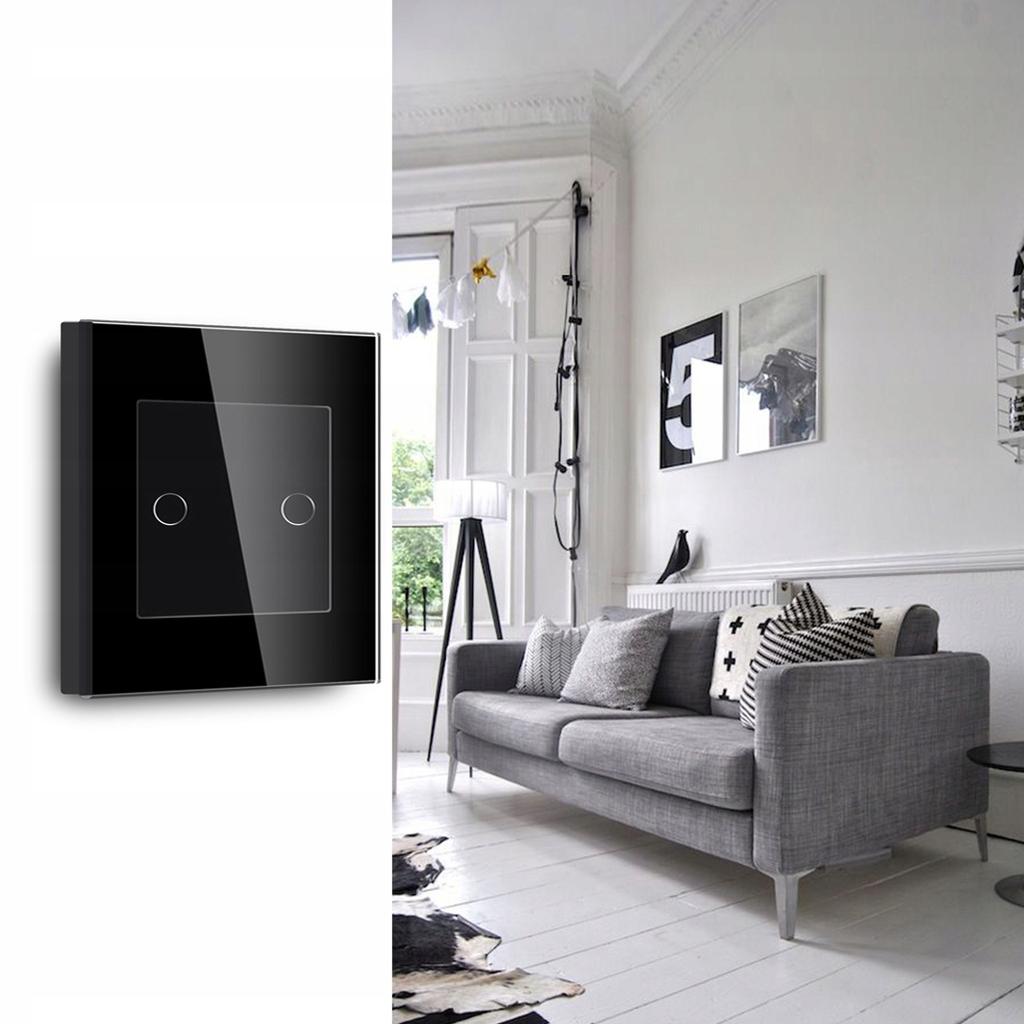 Touch Switch 2 Circuits ZigBee TUYA RTX SH# L+N