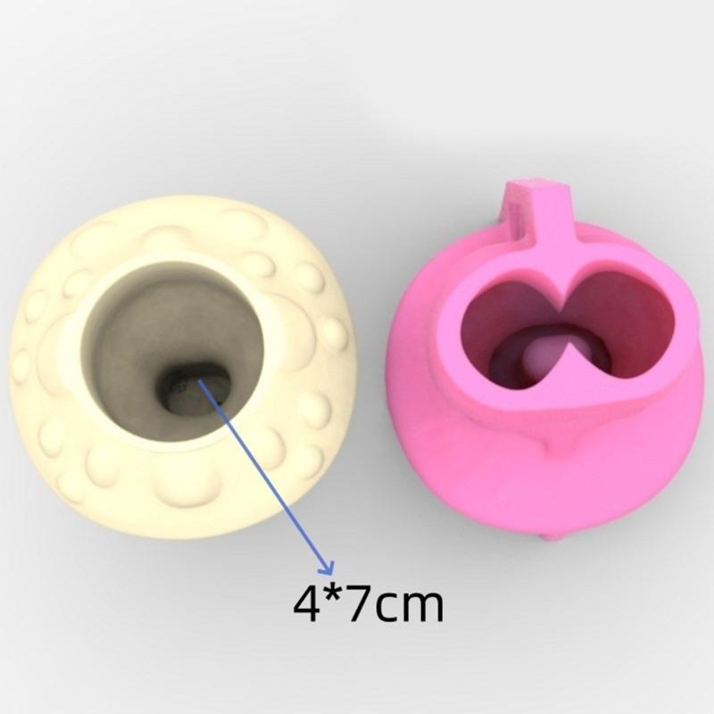 Silicone Vase Molds Flower Bottle Mold Mushroom Woman Shape Unique Flowerpot Molds Silicone Texture for Craft Vase
