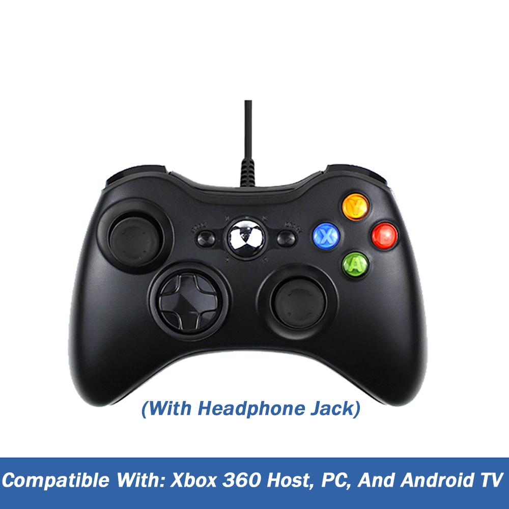 VAORLO Для Xbox 360/Slim Microsoft USB проводной контроллер ПК Android TV геймпад геймпад консоль проводной для XBOX 360 игровой джойстик