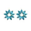 Vintage Flower Ear Studs Alloy Jewelry For Women With Elegant Design And Fall
